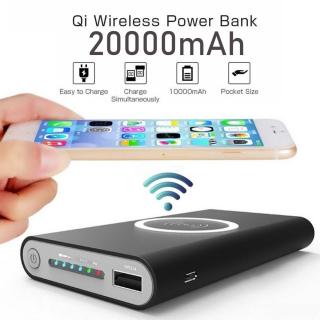 20000mAh Portable Qi Wireless Charger Power bank For iPhone Huawei Xia_1